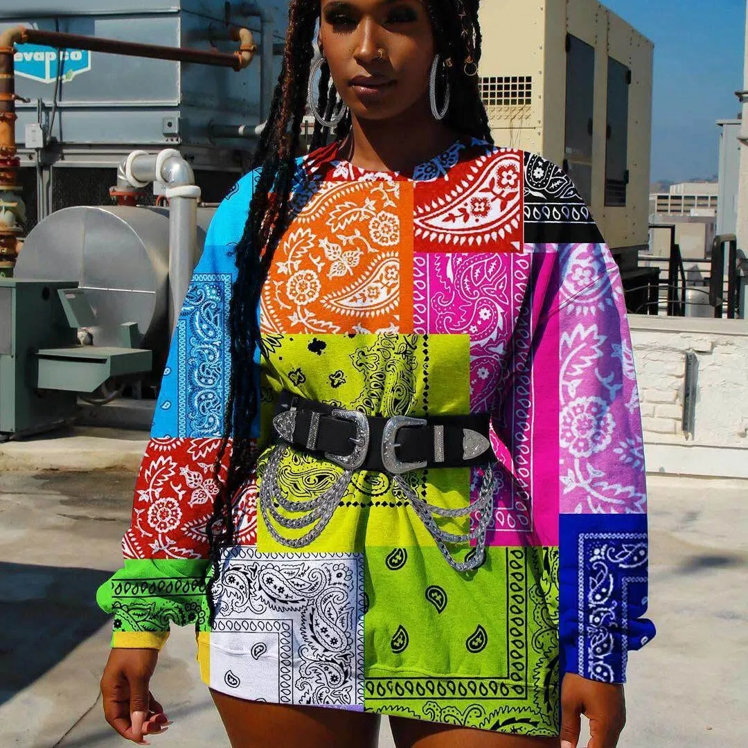 21 MULTICOLOR Oversized Top