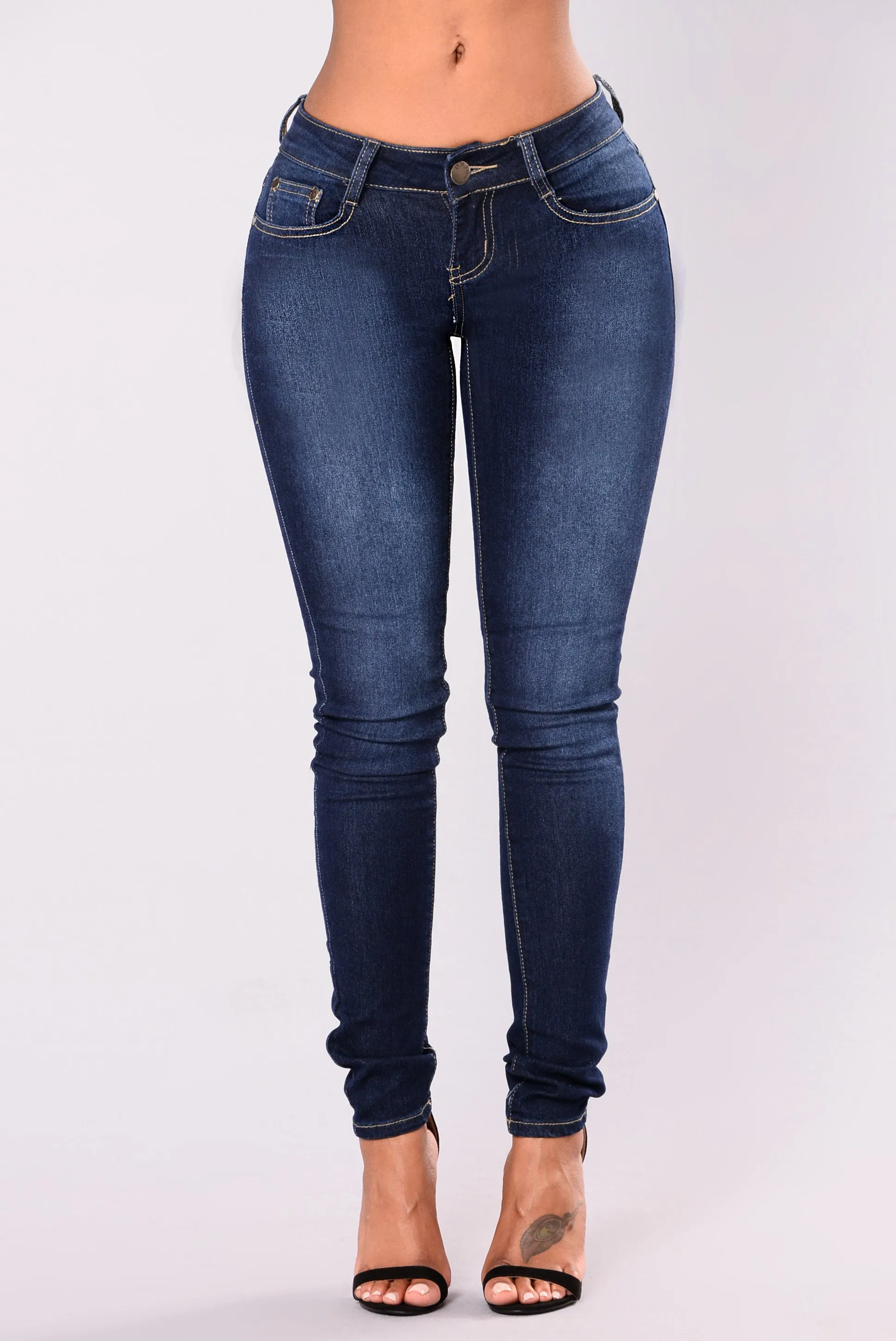Alysa Skinny Jeans - Dark Denim