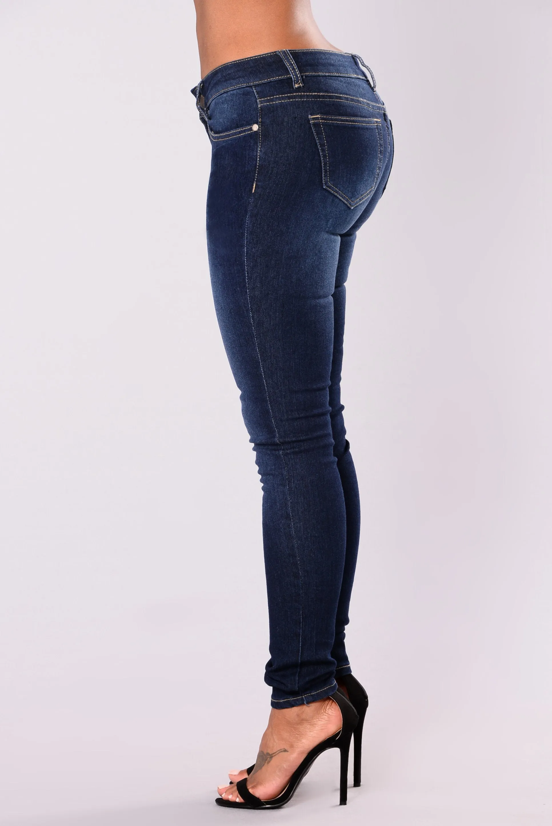 Alysa Skinny Jeans - Dark Denim