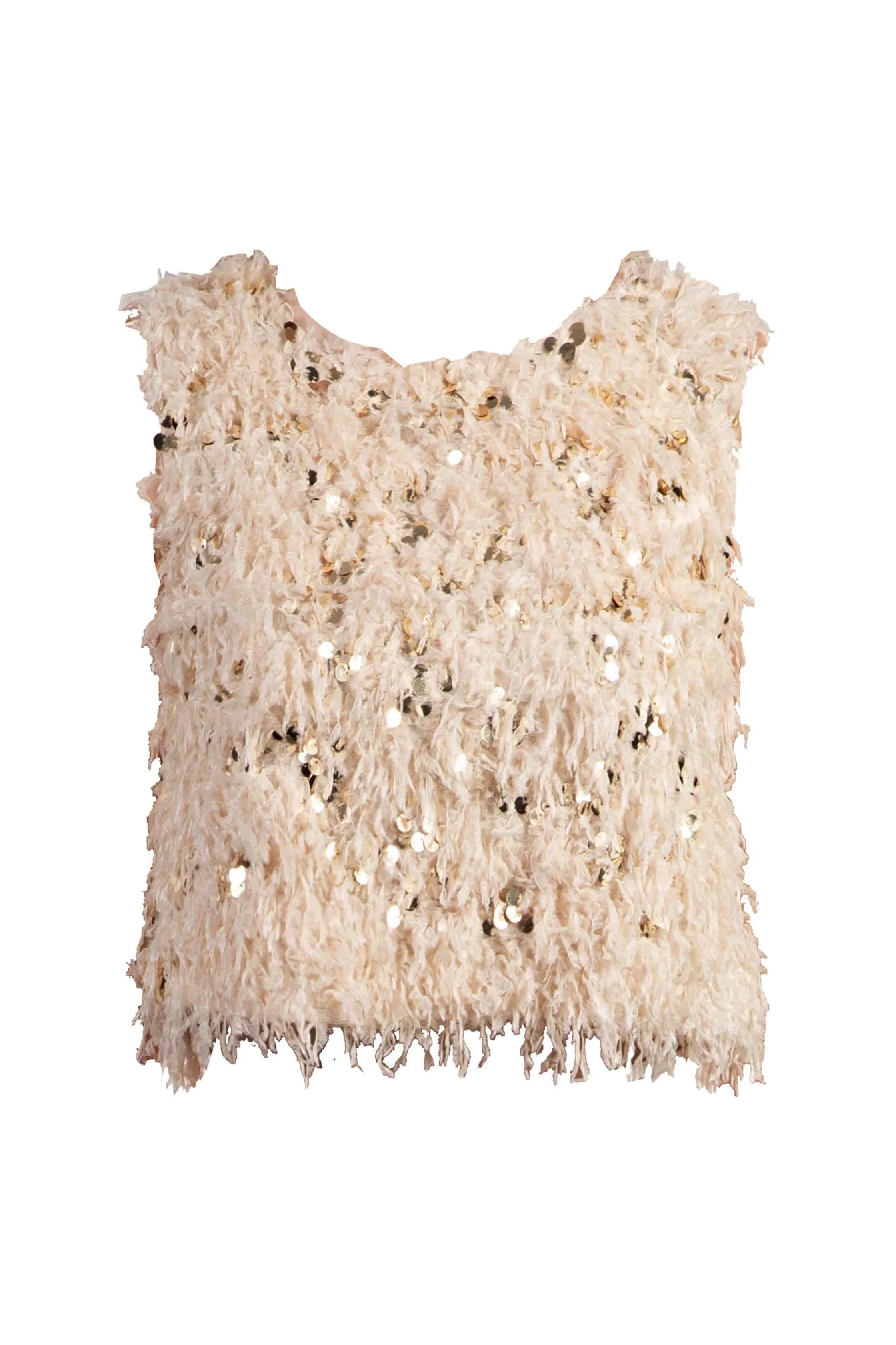 Beige Textured Top