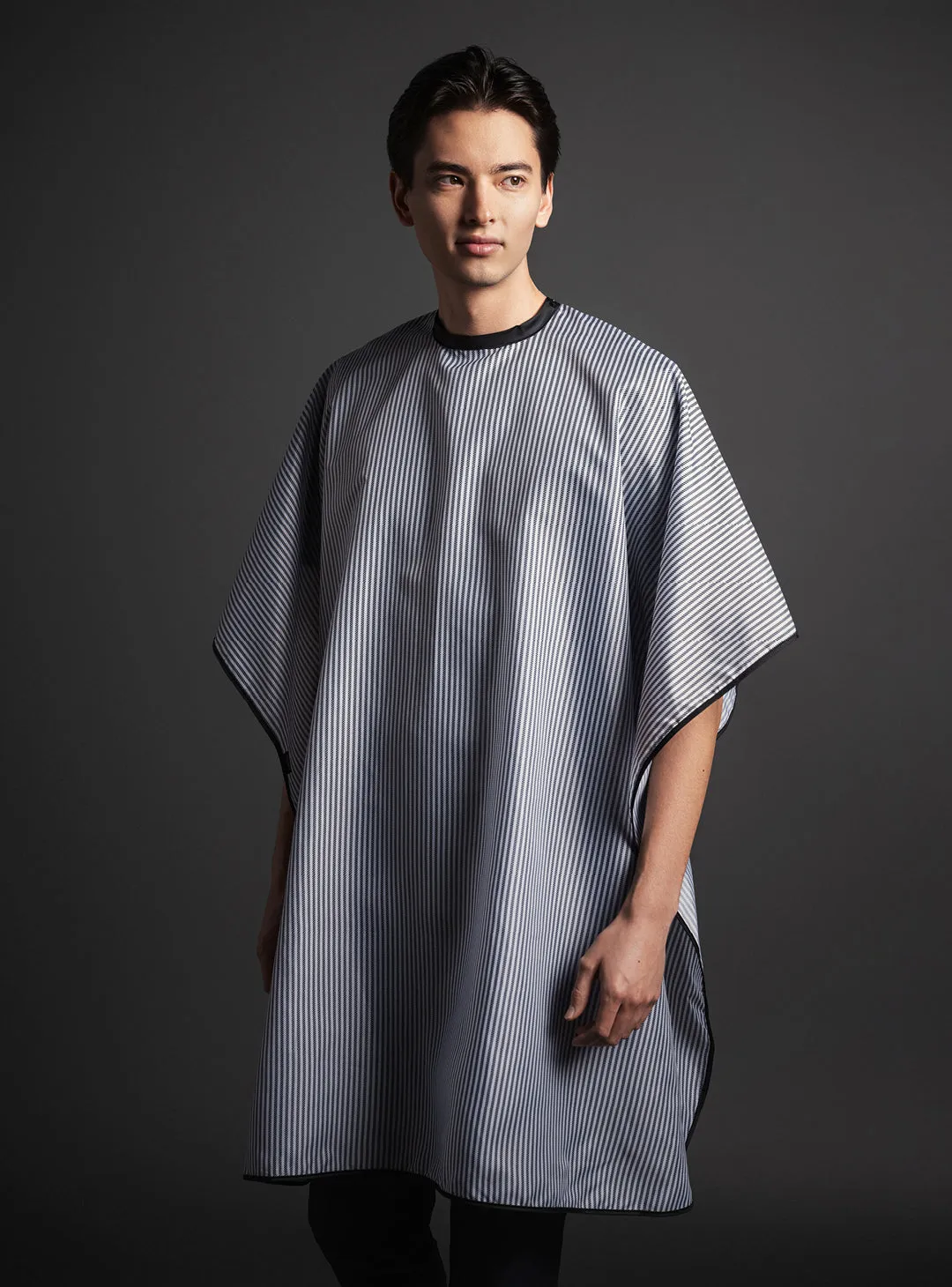 Client Barber Cape - Blue Stripes