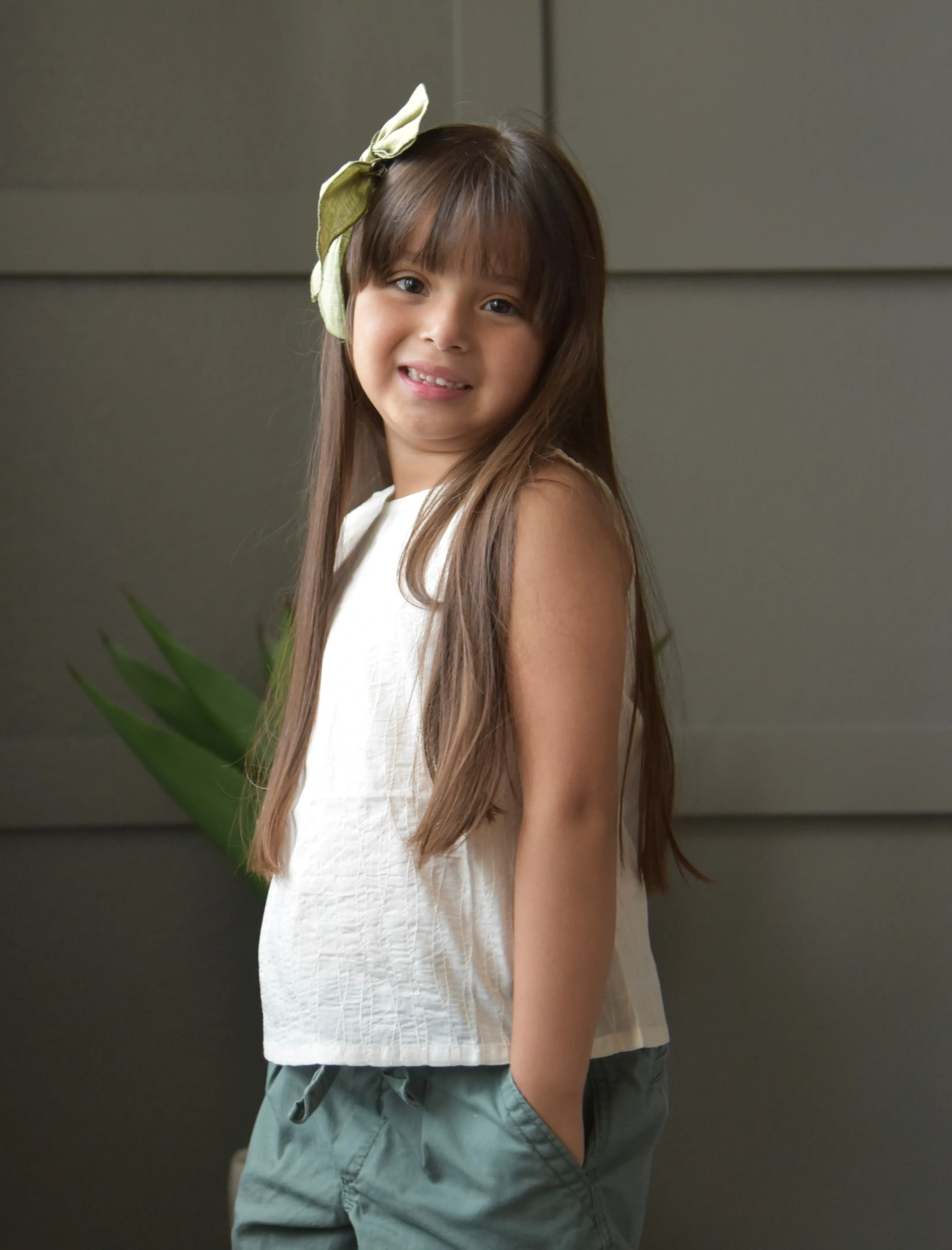 Embroidered Ivory Top
