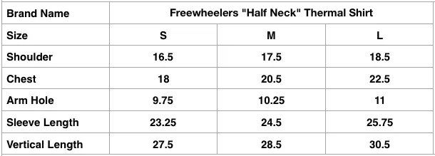 Freewheelers "Half Neck" Thermal Shirt (Ivory)