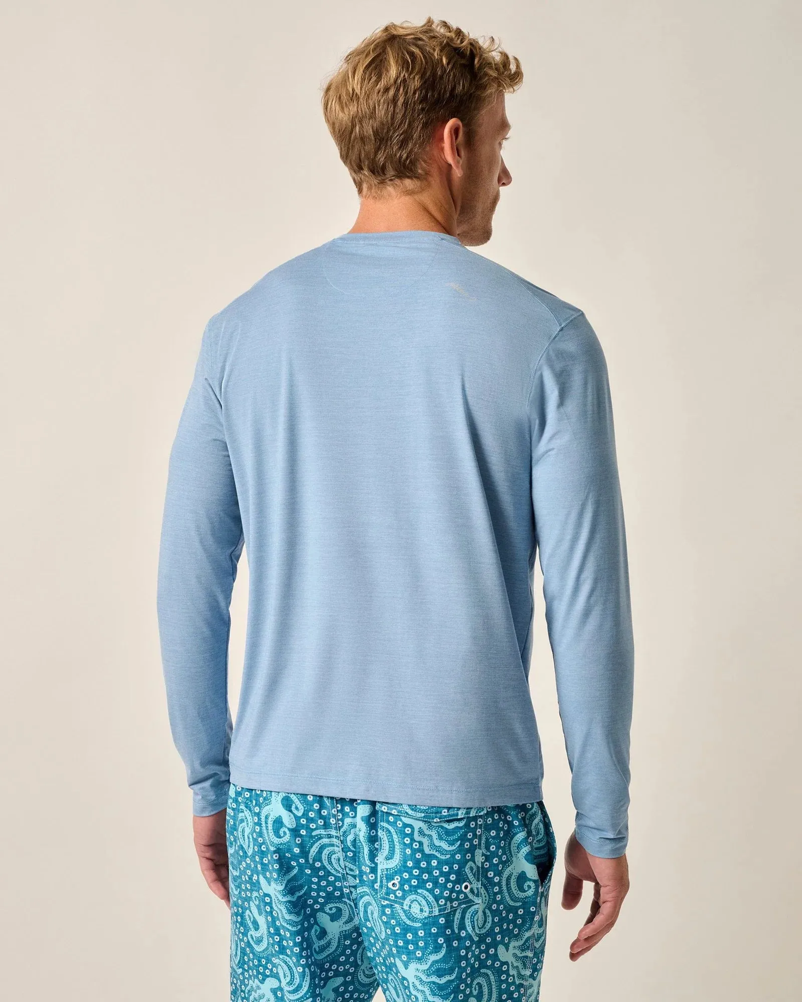 Johnnie-O Basin Prep-Formance Long Sleeve T-Shirt - Tide