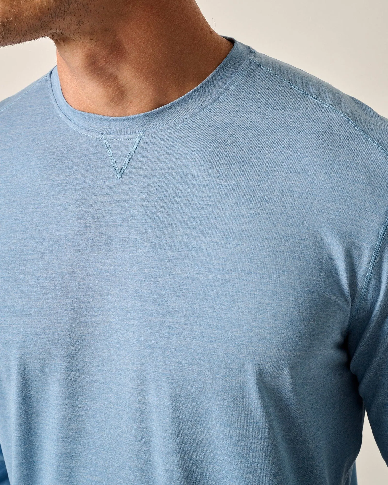 Johnnie-O Basin Prep-Formance Long Sleeve T-Shirt - Tide