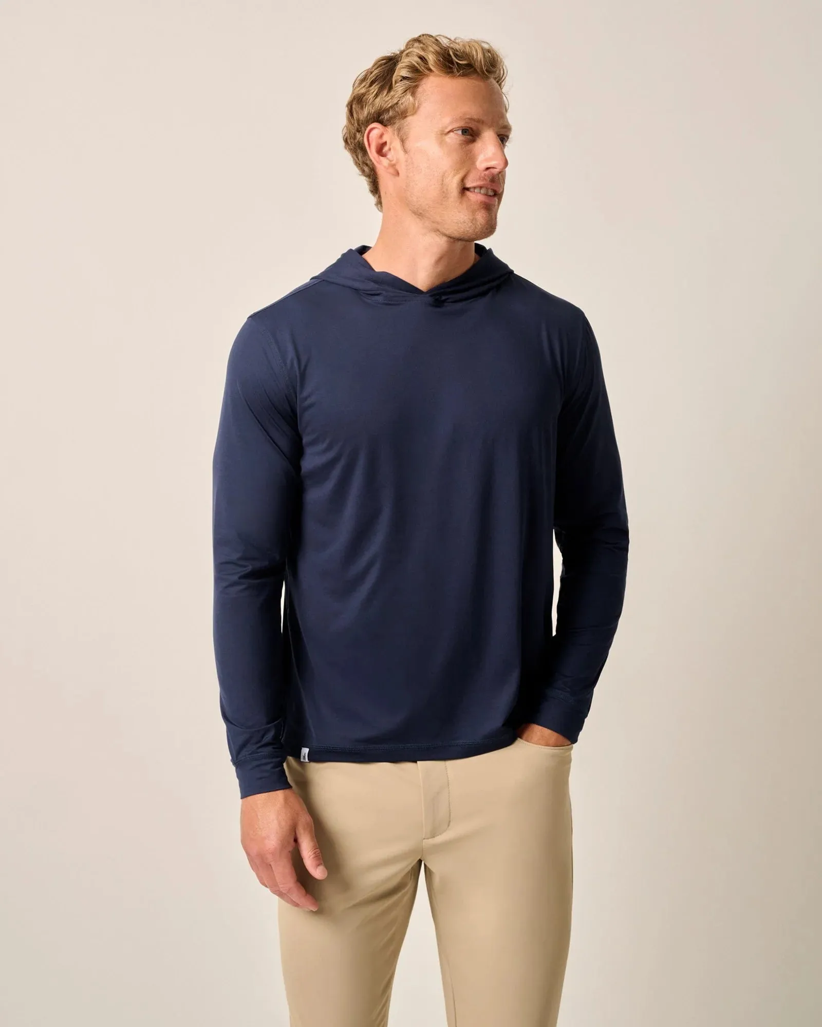 Johnnie-O Talon Hooded Long Sleeve T-Shirt - Navy 2*