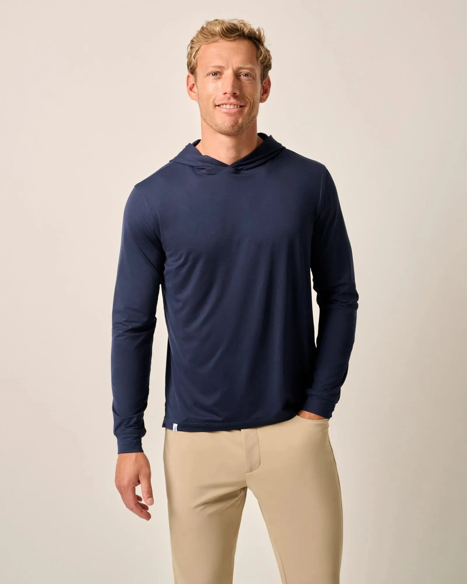 Johnnie-O Talon Hooded Long Sleeve T-Shirt - Navy 2*