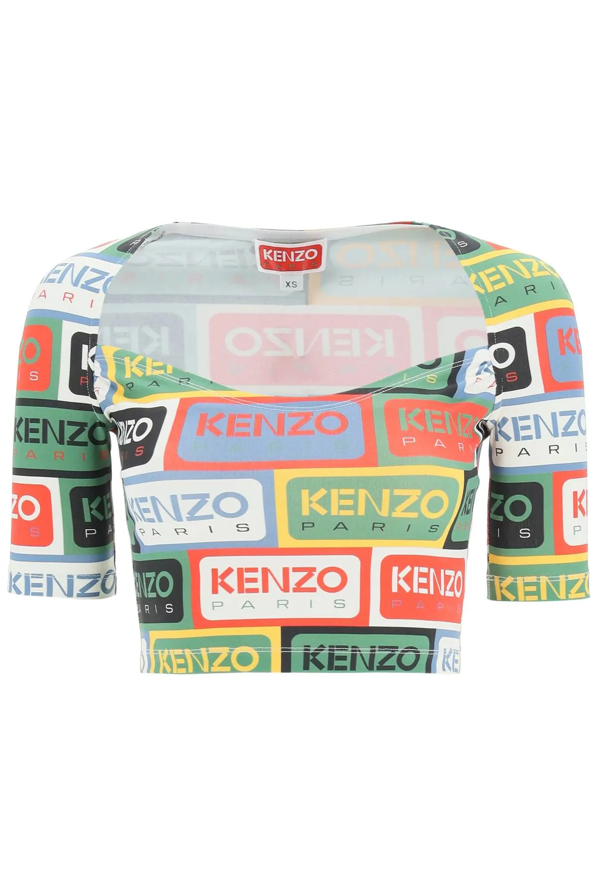 Kenzo 'kenzo labels' crop top