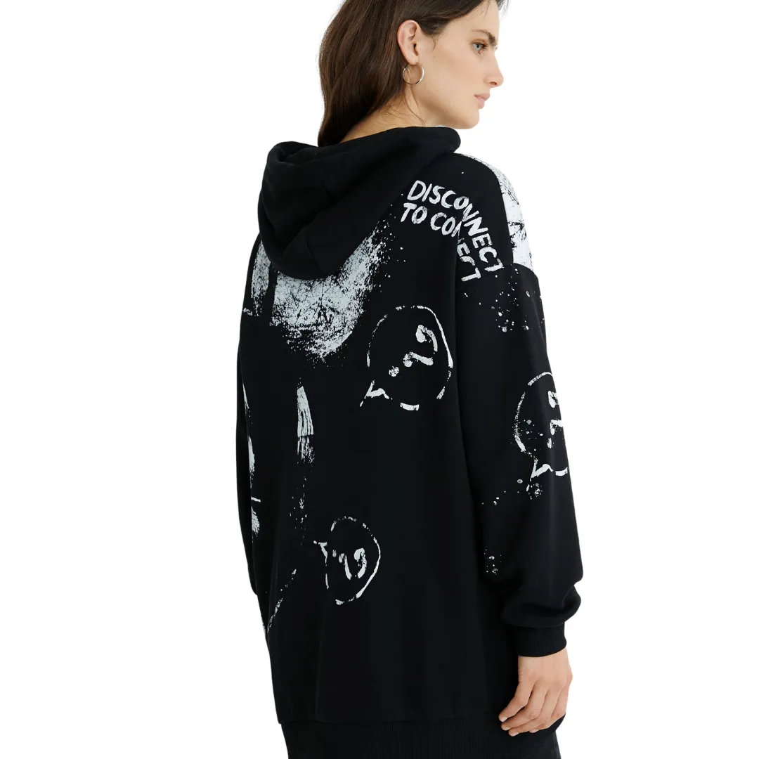 Mickey Oversize Hooded Sweatshirt Dress