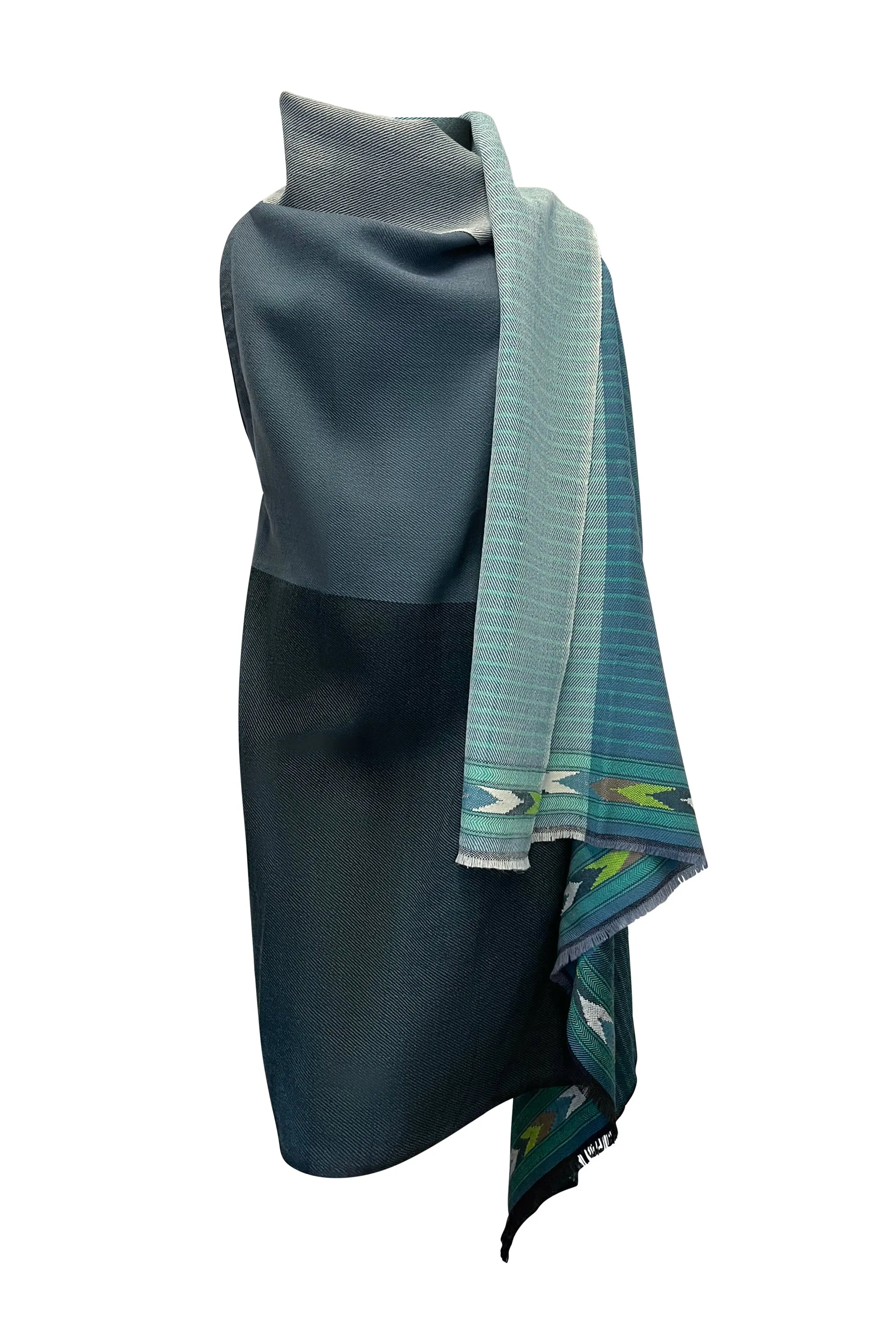 NEW! PETITE Light Wool Cape Fusion Teal