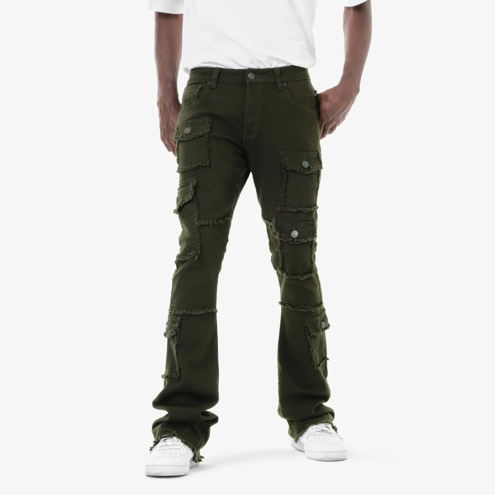 OLIVE STACKED CARGOS