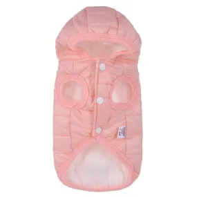 Pastel Colors Warm Winter Vest With Hoodie For Small Dogs