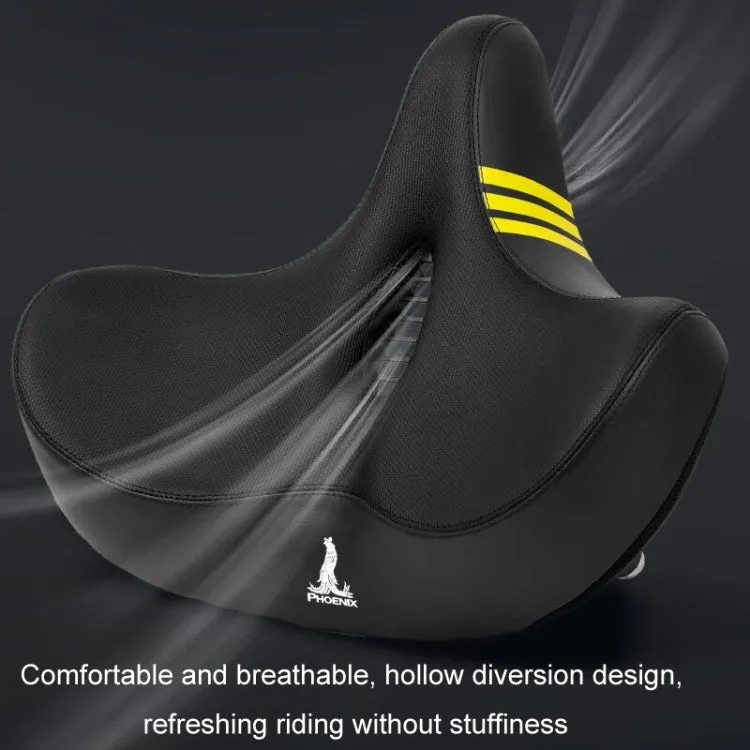 Phoenix 3D Bicycle Enlarged Thickened Soft Seat Cushion Hollow Spring Shock Absorber