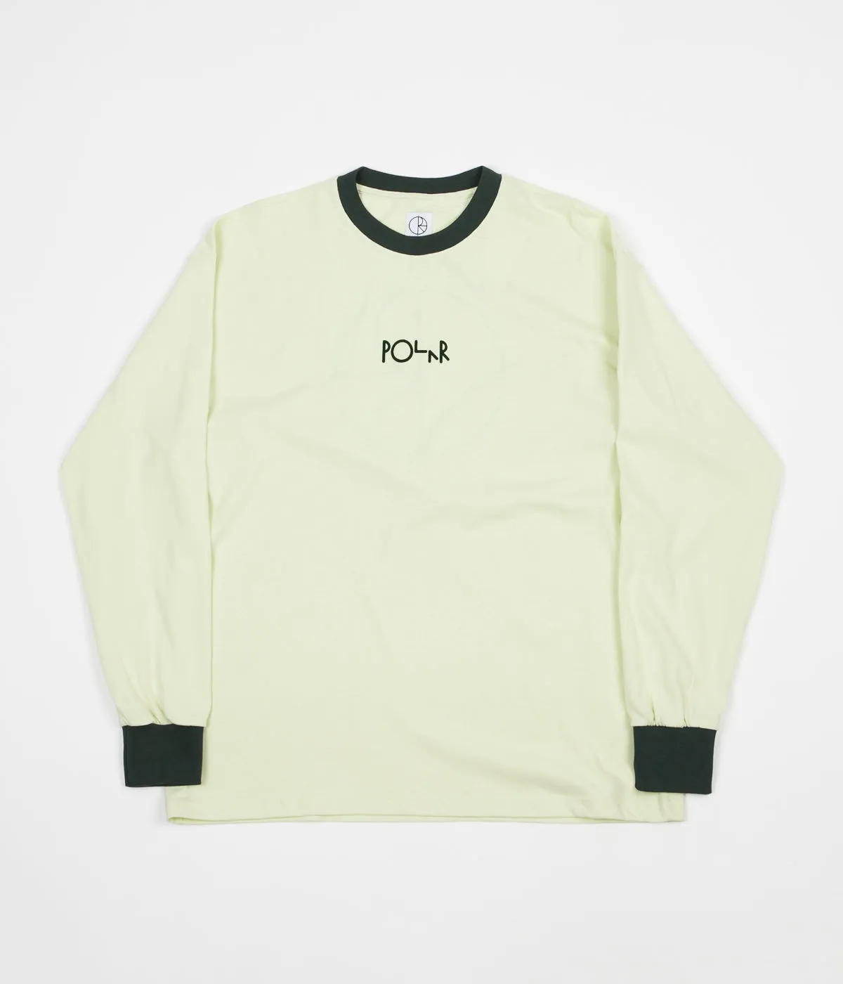 Polar Offside Long Sleeve T-Shirt - Seafoam Green / Dark Green