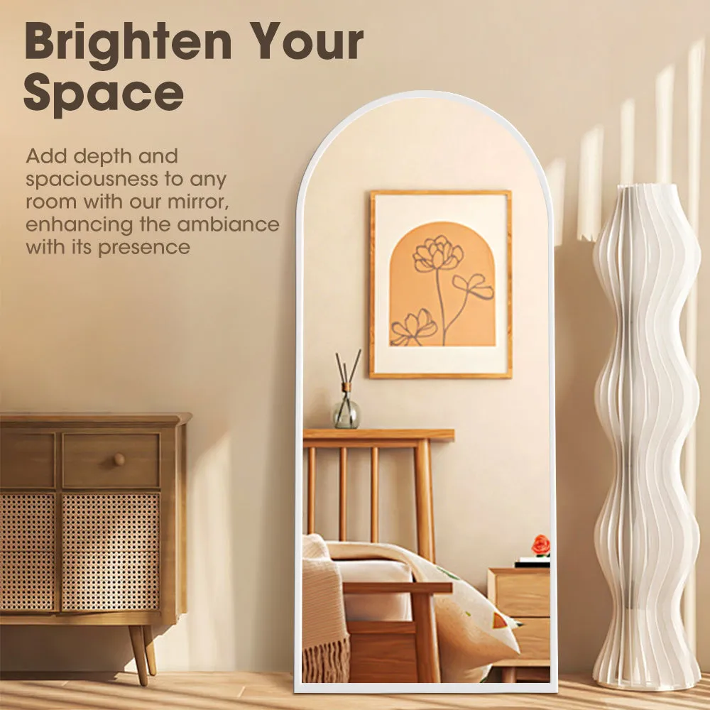 ProPulse White Full Length Mirror Floor Standing or Wall Mount Makeup Home Decor