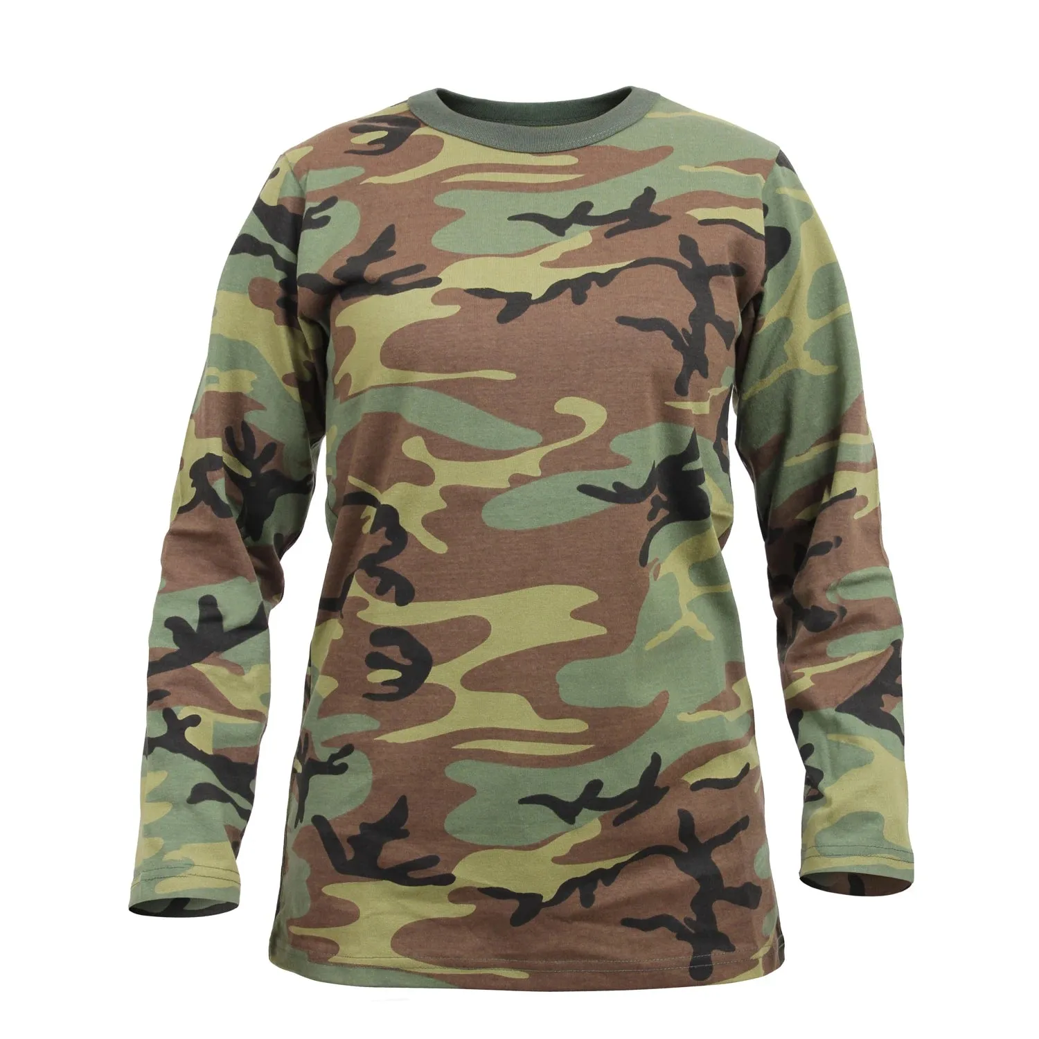 Rothco | Women's Long Sleeve Woodland Camo T-Shirt