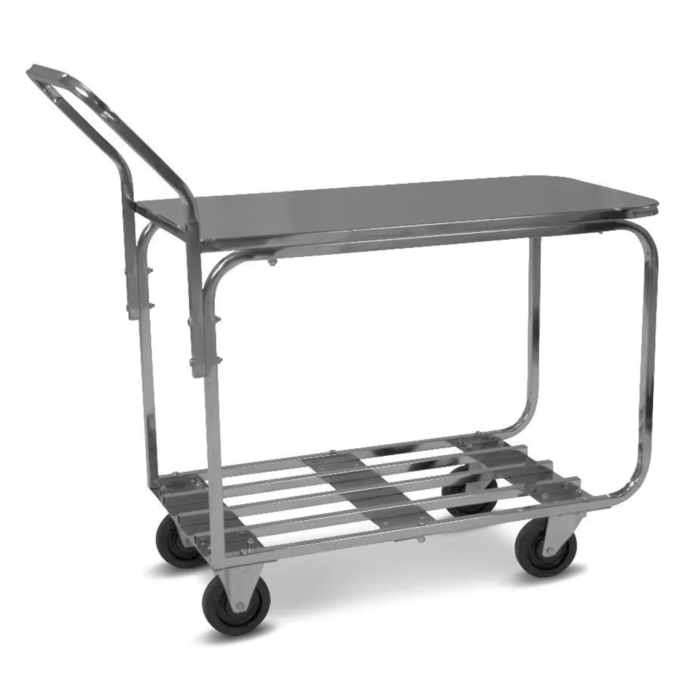 Solid Top-Shelf Stock Cart - 500 lbs Capacity - Wanzl