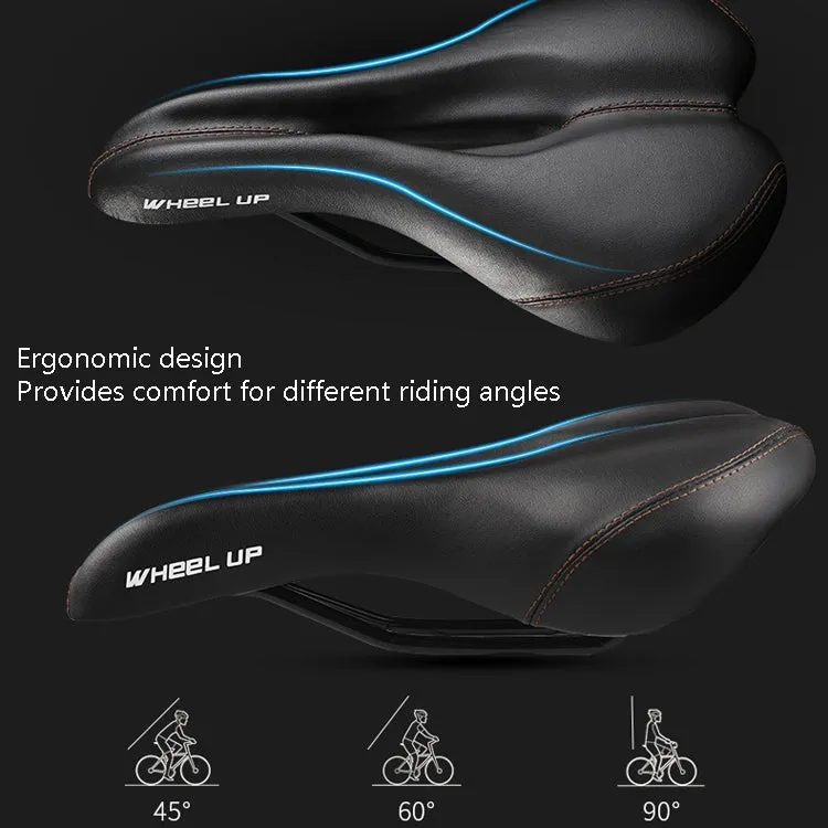 Wheel Up Mountain Bike Bicycle Seat Saddle Road Bike Bicycle Seat Accessories Equipment(Black)