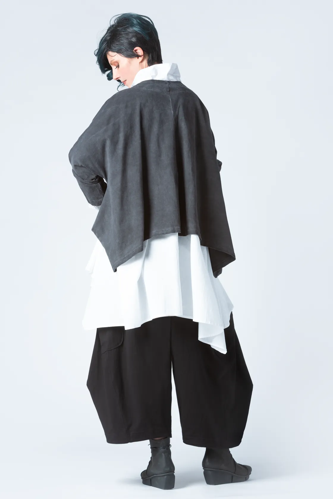 Wing Top in Grey Stonewash Tokyo